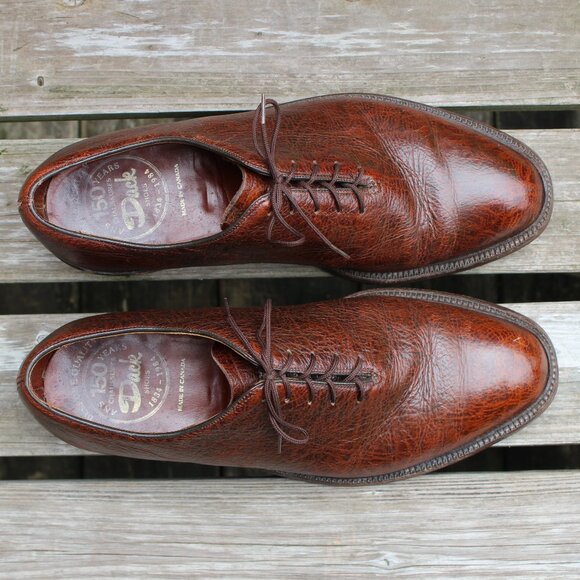 Vintage 80s Dack's Antelope Whole-Cut Oxford, Made in Canada, Men's 10 Wide - Picture 9 of 12